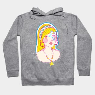 popart vintage girl Hoodie